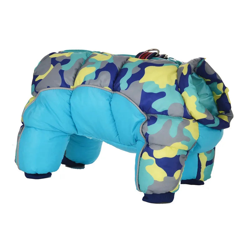 Thicken Warm Dog Clothes for Dogs Winter Puppy Pet Dog Coat Jacket Waterproof Reflective Clothing for Dogs French Bulldog Pug